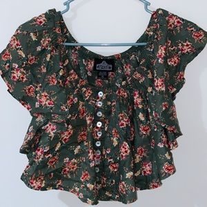 Floral Crop Top- SOLD